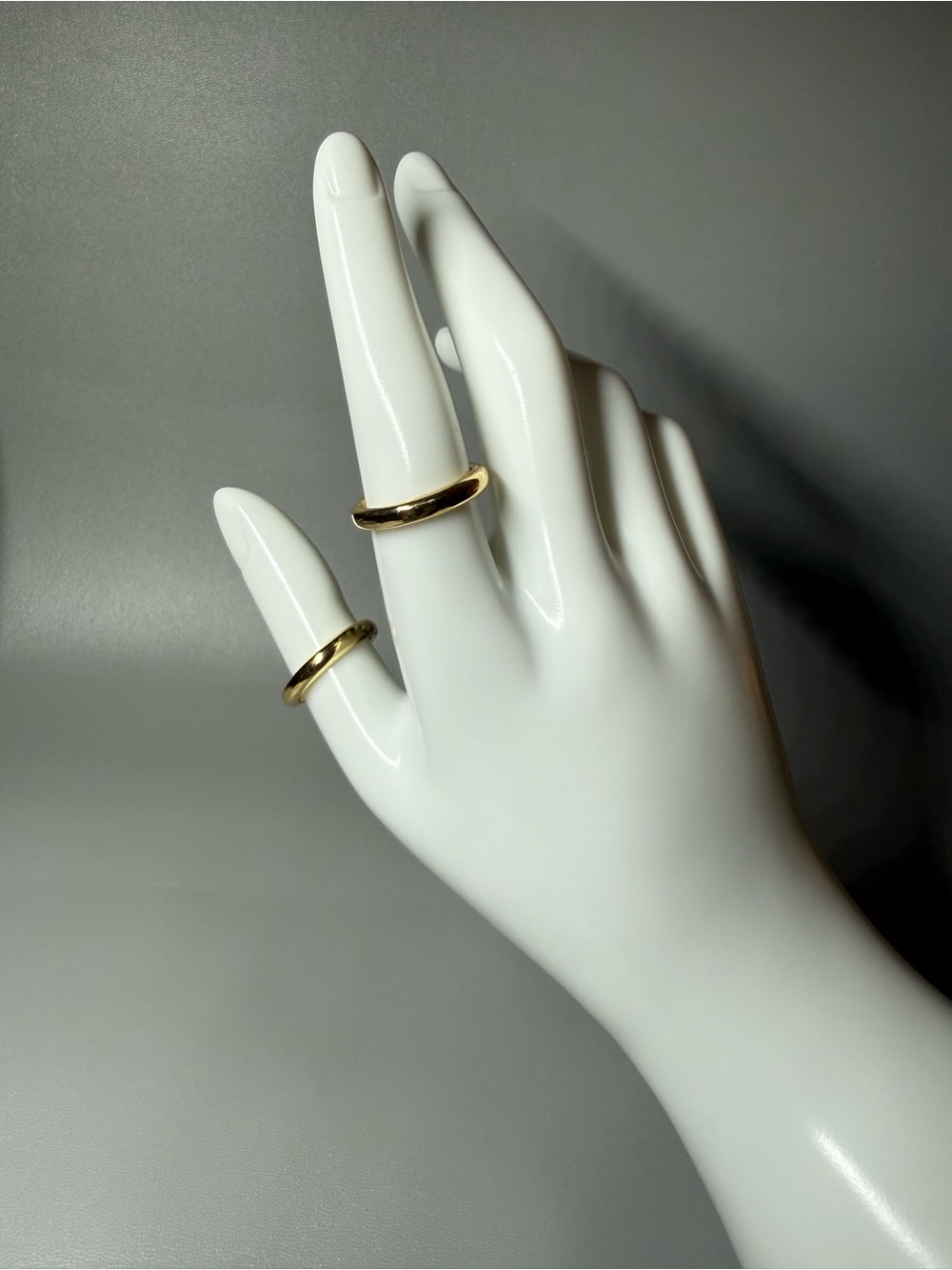 Macy's Shiny Gold-Tone Slim Band Duo